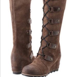 Sorel “Joan of Arctic” tall wedge boots, size 7